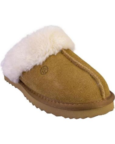 Pantofole per Donna KELARA K41218 ZAPATILLAS DE CASA DE MUJER ANTE SERRAJE CUERO