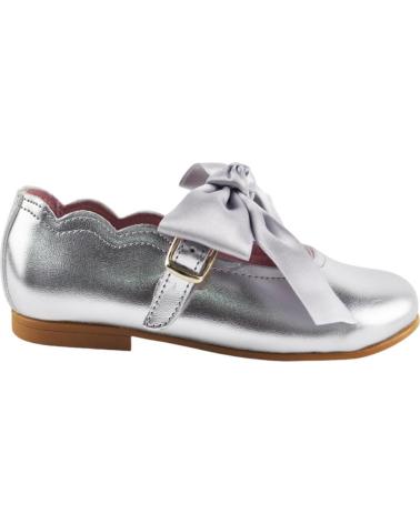 Zapatos de Niña ANGELITOS FRANCESITA CHAROL LAZO SATEN 1104 PLATA