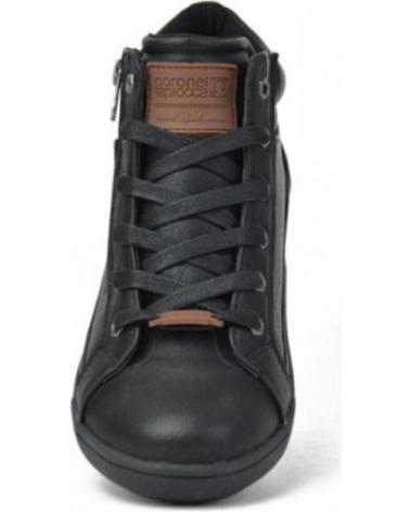 Botins de Mulher CORONEL TAPIOCCA BOTINES PLANOS T960 MUJER NEGRO