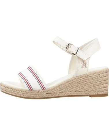 SANDALIAS DE PLATAFORMA TOMMY HILFIGER SHIRTING WEDGE FW0FW078870K9 0K9