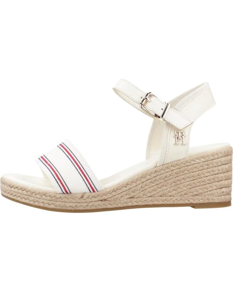 SANDALIAS DE PLATAFORMA TOMMY HILFIGER SHIRTING WEDGE FW0FW078870K9 0K9