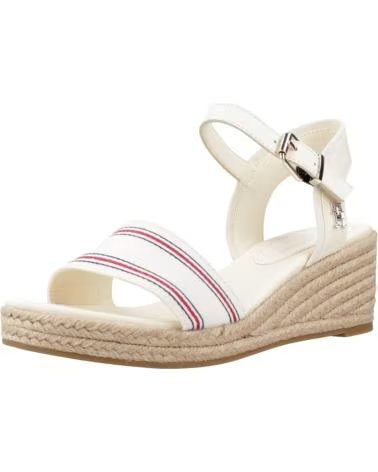 SANDALIAS DE PLATAFORMA TOMMY HILFIGER SHIRTING WEDGE FW0FW078870K9 0K9