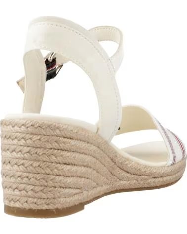 SANDALIAS DE PLATAFORMA TOMMY HILFIGER SHIRTING WEDGE FW0FW078870K9 0K9