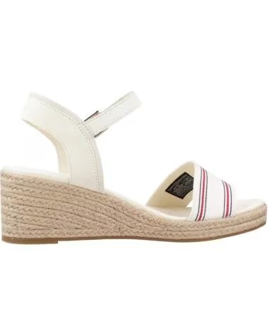 SANDALIAS DE PLATAFORMA TOMMY HILFIGER SHIRTING WEDGE FW0FW078870K9 0K9