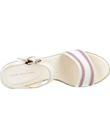 SANDALIAS DE PLATAFORMA TOMMY HILFIGER SHIRTING WEDGE FW0FW078870K9 0K9