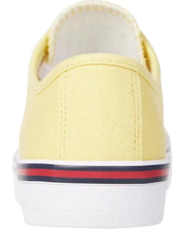 Esportes  de Mulher TOMMY JEANS ZAPATILLAS LONA ESSENTIALS LOW AMARILLO