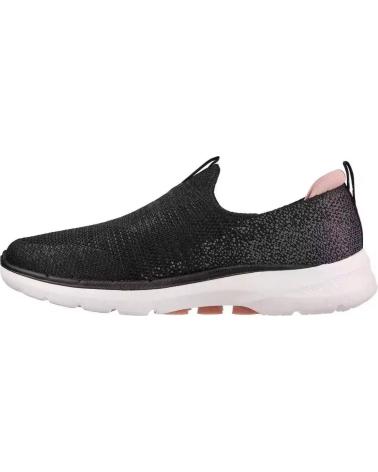 Deportivas de Mujer y Hombre SKECHERS GO WALK 6 GLIMMERING NEGRO