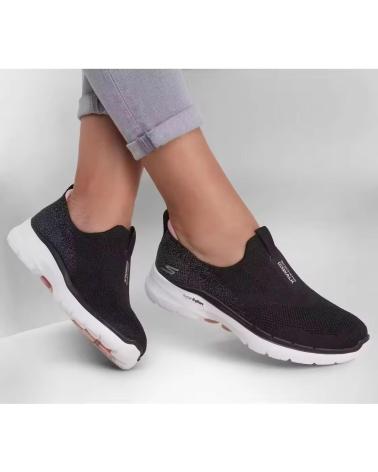 Deportivas de Mujer y Hombre SKECHERS GO WALK 6 GLIMMERING NEGRO