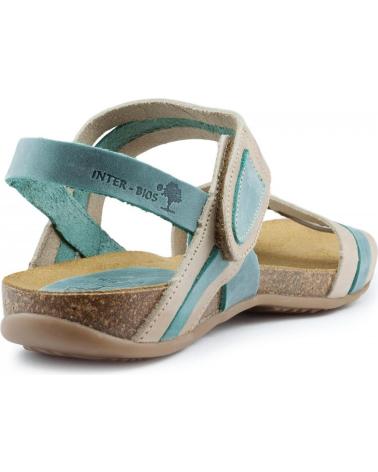 Sandales pour Femme INTERBIOS SANDALIAS SUMMER 2019 BEIGE