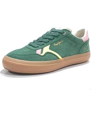 Woman Trainers PEPE JEANS DEPORTIVO CASUAL DE SERRAJE CON SUELA DE GOMA VERDE