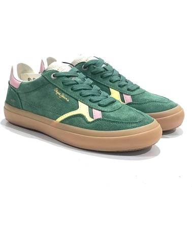 Woman Trainers PEPE JEANS DEPORTIVO CASUAL DE SERRAJE CON SUELA DE GOMA VERDE