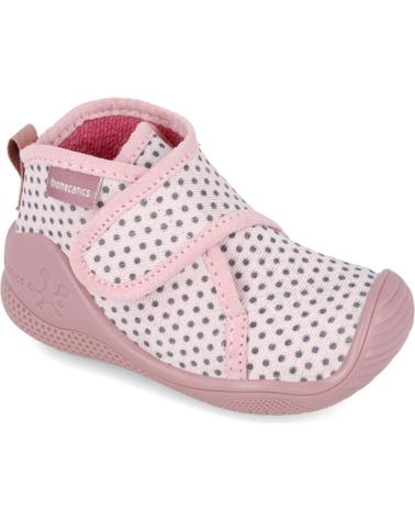 Neonato per Bambina BIOMECANICS PANTUFLAS PARA NINA 241157 TOPOS ROSA