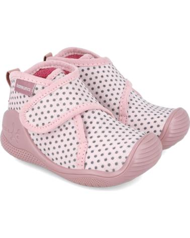 Neonato per Bambina BIOMECANICS PANTUFLAS PARA NINA 241157 TOPOS ROSA