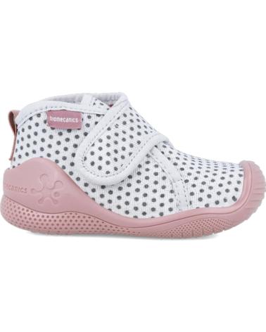 Neonato per Bambina BIOMECANICS PANTUFLAS PARA NINA 241157 TOPOS BLANCO