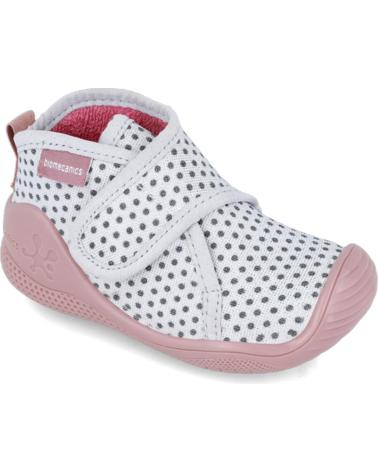 Neonato per Bambina BIOMECANICS PANTUFLAS PARA NINA 241157 TOPOS BLANCO