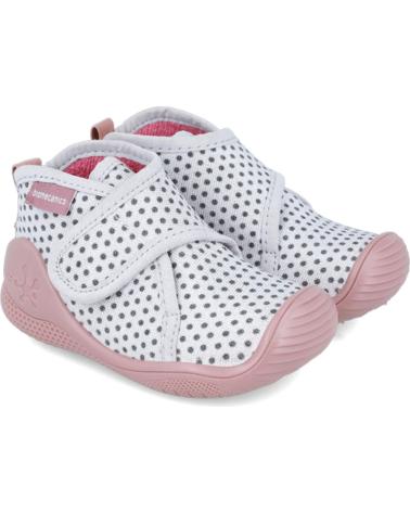 Neonato per Bambina BIOMECANICS PANTUFLAS PARA NINA 241157 TOPOS BLANCO