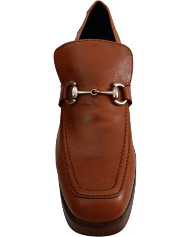 CHAUSSURES MOCASSINS TODICE EN CUIR MARRON AVEC TALON CUERO