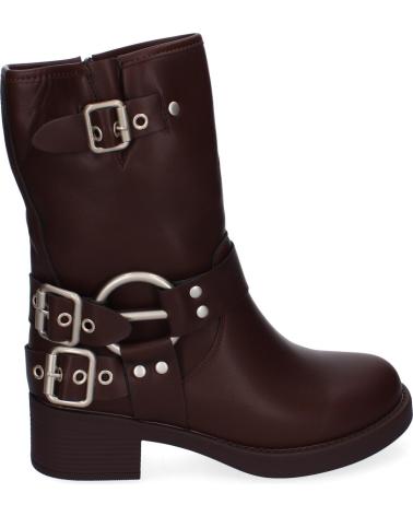 Stivaletti per Donna PUNTOSALAO BOTINES PLANOS ESTILO MOTERO PARA MUJER COLOR MARRON 2403 VARIOS COLORES