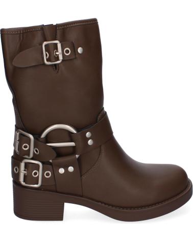 Stivaletti per Donna PUNTOSALAO BOTINES PLANOS ESTILO MOTERO PARA MUJER COLOR KAKI 2403 VARIOS COLORES