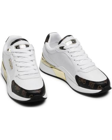 Sportif pour Femme GUESS MOXEA-ACTIVE LADY-LEATHER LIKE FL5MOX FAL12 BLANCO