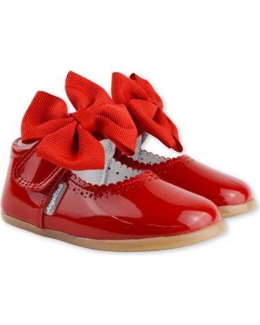 Schuhe für Mädchen ANGELITOS ZAPATO LAZO PIEL CHAROL RESPETUOSO 1541 ROJO