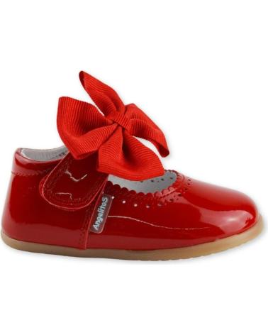 Schuhe für Mädchen ANGELITOS ZAPATO LAZO PIEL CHAROL RESPETUOSO 1541 ROJO