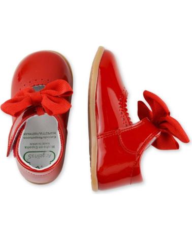 Schuhe für Mädchen ANGELITOS ZAPATO LAZO PIEL CHAROL RESPETUOSO 1541 ROJO
