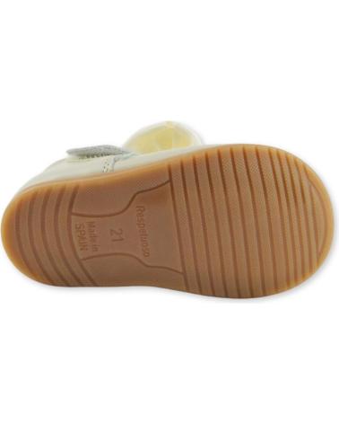 Schuhe für Mädchen ANGELITOS ZAPATO LAZO PIEL RESPETUOSO 1540 BEIGE