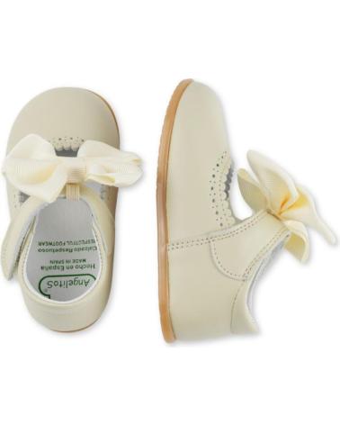 Schuhe für Mädchen ANGELITOS ZAPATO LAZO PIEL RESPETUOSO 1540 BEIGE
