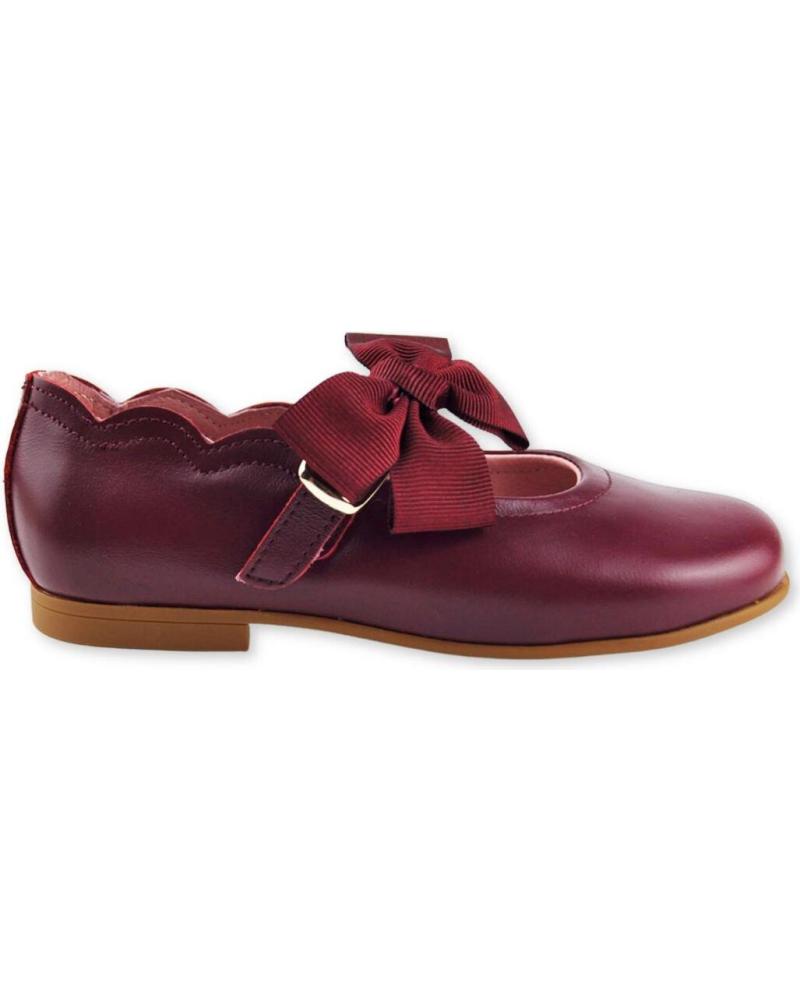 Scarpe per Bambina ANGELITOS FRANCESITA NAPA LAZO FALLA SUPERFLEX 1106 BURDEOS