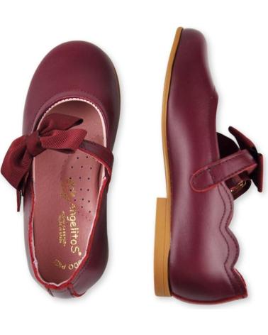 Scarpe per Bambina ANGELITOS FRANCESITA NAPA LAZO FALLA SUPERFLEX 1106 BURDEOS