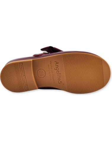 Scarpe per Bambina ANGELITOS FRANCESITA NAPA LAZO FALLA SUPERFLEX 1106 BURDEOS