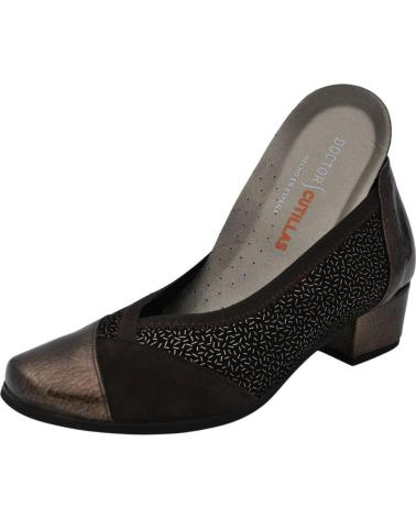 Schuhe für Damen D`CUTILLAS DOCTOR CUTILLAS - ZAPATO DE TACON PARA MUJER ANCHO ESPECIA MARRON