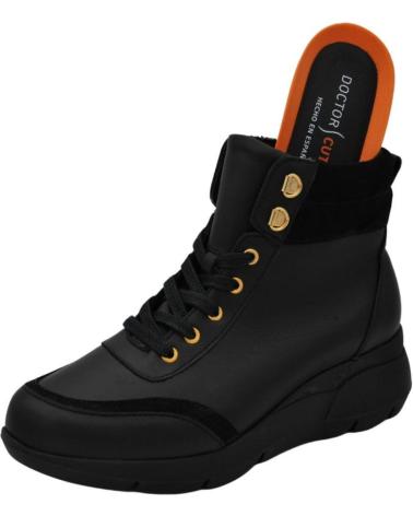 Botines de Mujer D`CUTILLAS DOCTOR CUTILLAS - BOTIN DE MUJER CON CORDONES Y CREMALLERA NEGRO