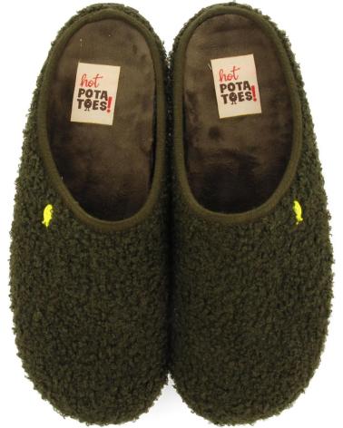 Pantufas de Homem HOT POTATOES ZAPATILLAS ESTAR POR CASA ANTWERP 73186 VERDE