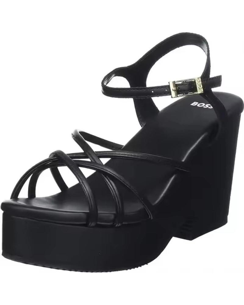 Sandalen für Damen HUGO BOSS SANDALIA BOSS CATE WEDGE NEGRO