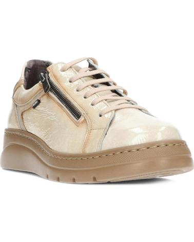 Sportivo per Donna FLUCHOS DEPORTIVO CASUAL DE CHAROL CON SUELA DE GOMA BEIG