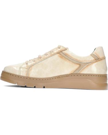 Sportivo per Donna FLUCHOS DEPORTIVO CASUAL DE CHAROL CON SUELA DE GOMA BEIG