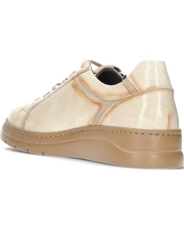 Sportivo per Donna FLUCHOS DEPORTIVO CASUAL DE CHAROL CON SUELA DE GOMA BEIG