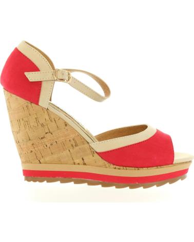 Zapatos de cuña per Donna MARIA MARE 65895 TEXT ROJO-ARENA