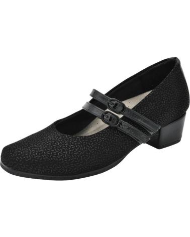 Zapatos de Mujer D`CUTILLAS SALON HEBILLAS DOCTOR CUTILLAS TACON 3 NEGRO
