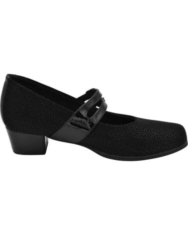 Zapatos de Mujer D`CUTILLAS SALON HEBILLAS DOCTOR CUTILLAS TACON 3 NEGRO