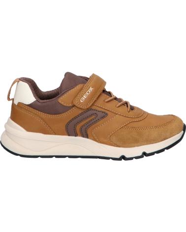 Casual-sneakers-for-girl-GEOX-J46H0D-054FU-J-ROONER-C2266-DK-YELLOW-COFFEE