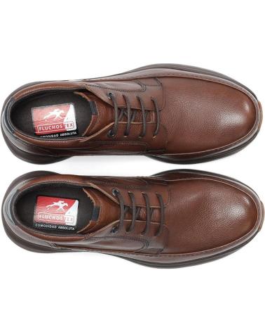 STIVALETTO UOMO FLUCHOS TRITON F2066 MARRONE PELLE MARRóN