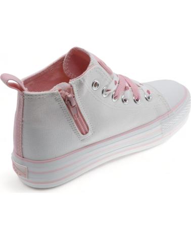 Sportif pour Fille BEPPI BOTA LONA WHITE - PINK