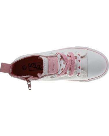 Sportif pour Fille BEPPI BOTA LONA WHITE - PINK