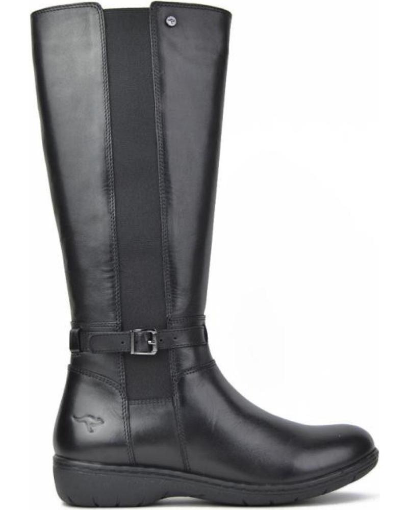 Stivali per Donna KANGAROOS BOTAS PLANAS 709 MUJER NEGRO