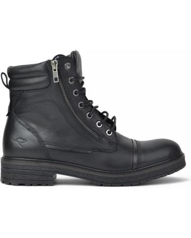 Man Mid boots KANGAROOS BOTINES DE HOMBRE 663-11 PIEL NEGROPIEL NEGRO