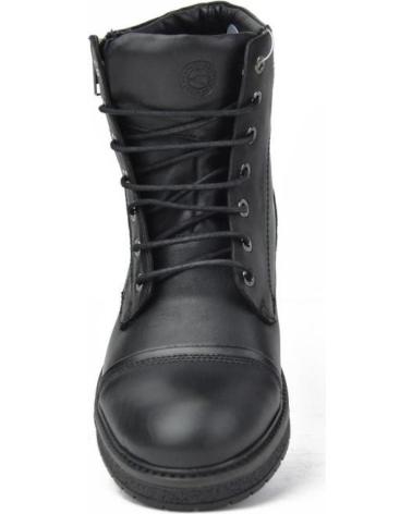 Man Mid boots KANGAROOS BOTINES DE HOMBRE 663-11 PIEL NEGROPIEL NEGRO