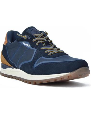 Man Trainers KANGAROOS DEPORTIVAS DE HOMBRE 647-4 COMB MARINO-CUEROCOMB MARINO-CUERO